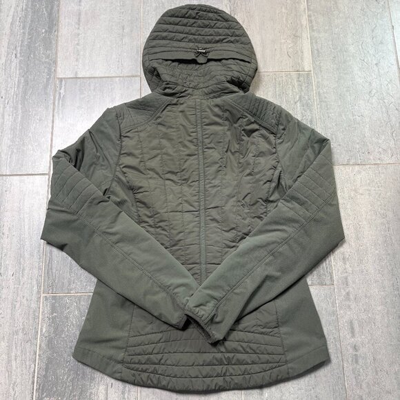 KUHL Projekt Firefly Insulated Quilted Hooded Puffer Jacket Green Size Medium - Picture 5 of 11